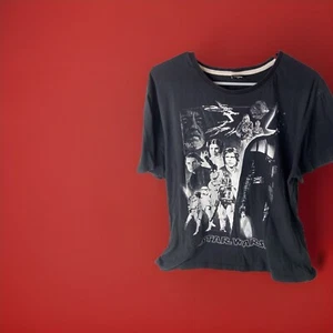 Star Wars T-Shirt Round Neck Black Size 2 XL Free Postage - Picture 1 of 6