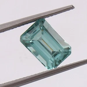 AAA+ 8x6 MM Natural Ceylon Genuine Fancy Green Spinel Loose Radiant Cut Gemstone - Picture 1 of 6