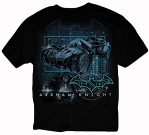 Batman Arkham Knight Batmobile Techno Adult T-Shirt - Official DC Comics Superh - Picture 1 of 1
