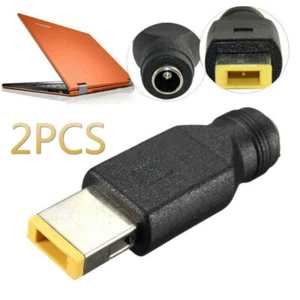 2X Steckeradapter 5.5*2.1mm Buchse USB Square Stecker Adapter Notebook f. Lenovo - Bild 1 von 5