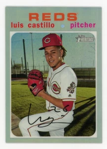 Luis Castillo 2020 Topps Heritage serie # 113/571, refractor cromado plateado - Imagen 1 de 2