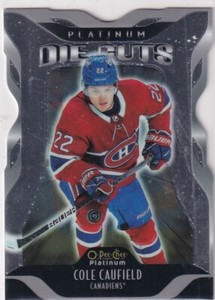 21/22 OPC PLATINUM COLE CAUFIELD DIE CUTS RC ROOKIE INSERT #22