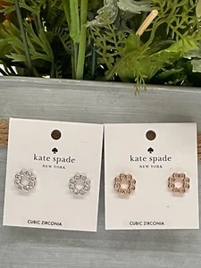 Kate Spade Full Circle Stud Earrings O0RU2450/O0RU2366 (Pick One) NWT - Picture 1 of 5