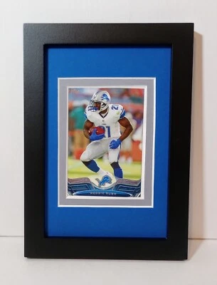 Reggie Bush Detroit Lions Display Framed Football Card Plaque 2013 Topps #391 - Image 1 of 4
