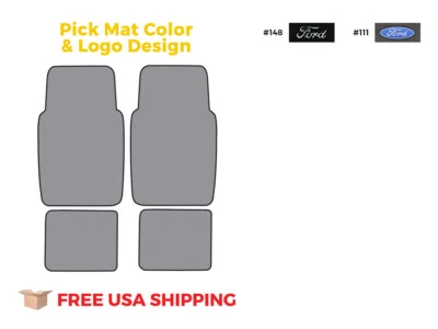 FITS 1991-1996 Ford Escort Floor Mat 4pc Cutpile Foto 1 de 4