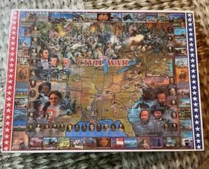 WHITE MOUNTAIN 1994 American History Civil War 1000 Piece Puzzle Sealed 24"x30" - Picture 1 of 6