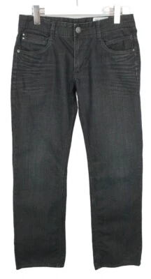 TOM TAILOR Nouveau Jean Bootcut Dennis Homme W31/L32 Whiskers Zip Fly Bleu Foncé - Photo 1/4