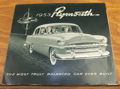 Folheto 1953 /// 1953 PLYMOUTH (Capa Verde) - Imagem 1 de 3