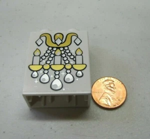Lego Duplo CHANDELIER LIGHT PIECE Cinderella Castle SPECIALTY PRINTED BLOCK - Picture 1 of 3