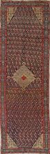 Pre-1900 Karabagh Boteh Caucasian Antique Rug 5x16 Russian Hand-knotted Carpet