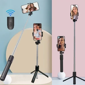 Mini Selfie Stick tripod with remote control for iPhone 14, 13, 12, XR and more - Picture 1 of 12