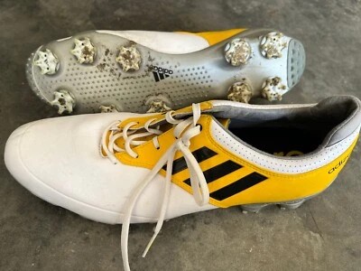Zapatos de golf Adidas Adizero Sprint Frame Sprintweb para hombre talla 13 amarillo blanco Foto 1 de 4
