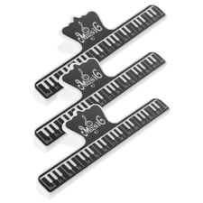  3 pcs Piano Music Score Clips Large Music Sheet Clip Portable Music Page Clips