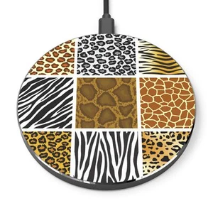 Stylish Animal Print Wireless Charger, Cute Phone Charging Pad, Gift for [...] - Photo 1 sur 5