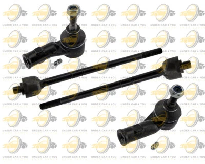 2 extremos de barra de amarre interiores y 2 exteriores para 03-07 Ford Ikon Tipico 1,6 L derecha izquierda Foto 1 de 4