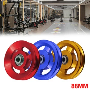 1Pcs 88MM Lega di Alluminio Cuscinetto Puleggia Ruota Cavo Macchina Home Gym Fitness - Foto 1 di 16