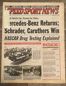National Speed Sport News Mercedes-Benz Returns Schrader Caruthers Win Jan. 1988 - Picture 1 of 2