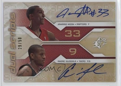 2008-09 SPx Dual Scripts /50 Jamario Moon Andre Iguodala #DS-IM Auto - Image 1 of 2