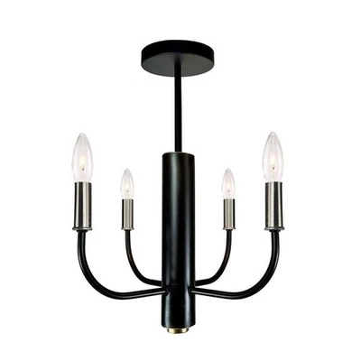 NUEVO Artcraft Lighting AC10624BN Colección Verona Montaje al ras Níquel cepillado Foto 1 de 4
