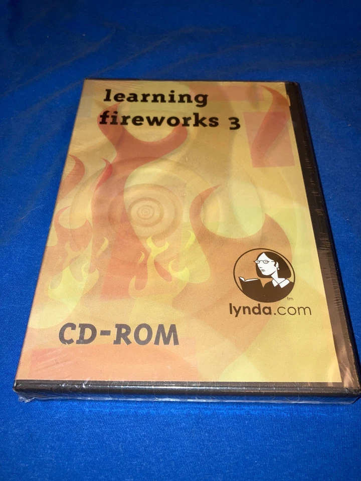 Learning Fireworks 3 by Lynda.com (CD-ROM) Vtg Sealed - Image 1 of 2