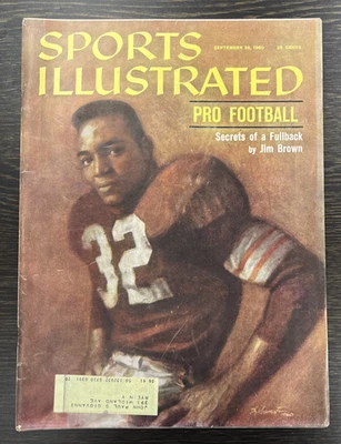 Sports Illustrated September 26 1960 Jim Brown Cleveland Browns Football LABEL Foto 1 de 4