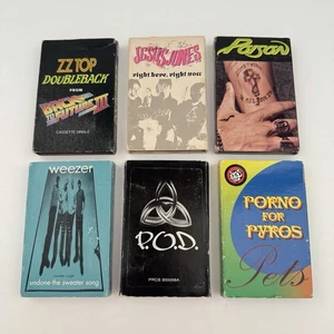 Cassette Cassingle Lot Grunge Rock Poison Porno For Pyros Weezer Undone the Swea - Picture 1 of 7