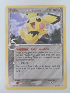 2006 Pokémon Pichu 76/110 EX Holon Phantoms Delta Species Card by Kouki Saitou - Picture 1 of 2