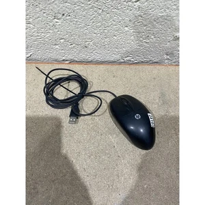 HP 590509-002 Optical Mouse Black USB Wired Three-Buttons Scroll Wheel Compact - Picture 1 of 5