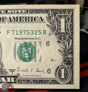 🤯 $1 1988-A 1 BANCONOTA RISERVA FEDERALE F/B BLOCCO (w) (ATLANTA “F”) UNC - Foto 1 di 9