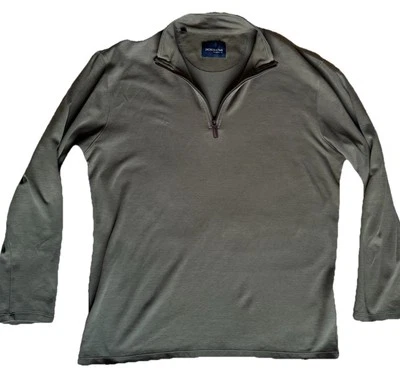 Jachs of New York - Khaki/Dark Green Quarter Zip - Size Large - Immaculate Cond - Image 1 of 4