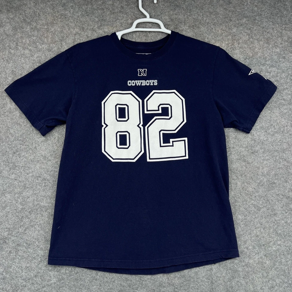 Dallas Cowboys Shirt Mens Large Blue NFL Football Jason Witten #82 Short Sleeve Foto 1 de 4