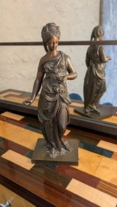Paul Duboy (1830-1887) BRONZE SCULPTURE FEMME "LE PRINTEMPS" MYTHOLOGIE - Afbeelding 1 van 16