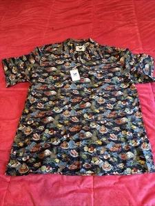 Yiume Hawaiian Shirt Men's XL 100% Cotton - Picture 1 of 2