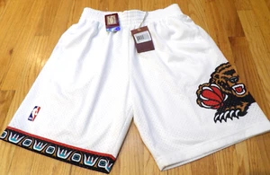 MITCHELL & NESS NBA HWC VANCOUVER GRIZZLIES SWINGMAN WHITE SHORTS SIZE M - Picture 1 of 4