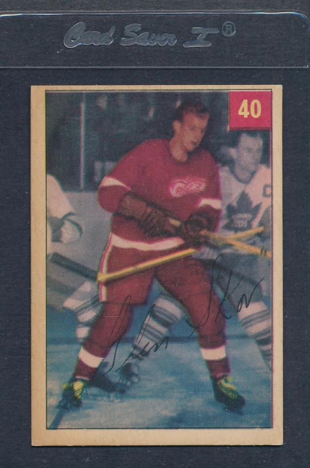 1954/55 Parkhurst #040 Glen Skov Red Wings EX  *154 - Image 1 of 1