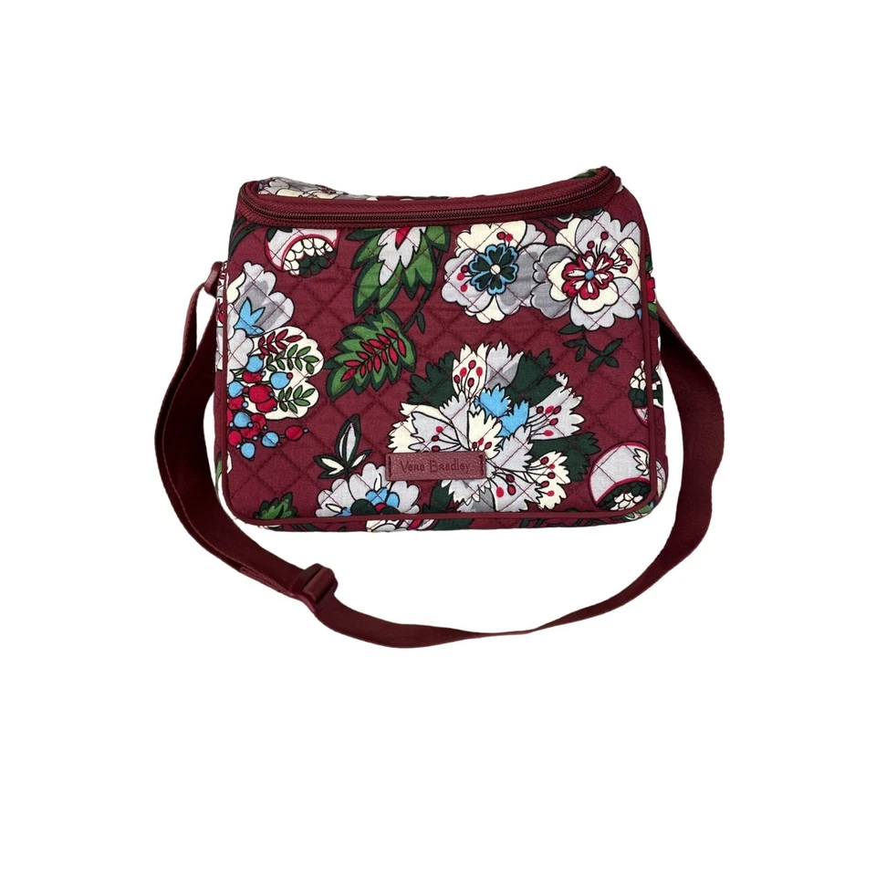 Lancheira Vera Bradley Bordeaux Blooms SKU 766 - Imagem 1 de 4