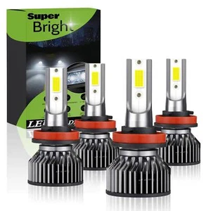 4PC 6000k LED Headlight Bulbs Kit For Nissan X-Trail 2015-2019 High&Low Beam - Picture 1 of 11