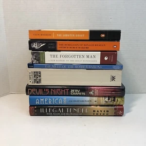 8 American History Books Lot Great Depression Panama Canal Robber Baron Detroit - Imagen 1 de 20