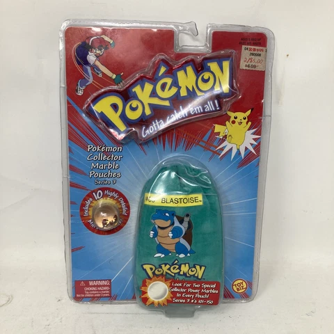 NIP POKEMON #09 BLASTOISE MARBLE POUCH 10 DETAILED MARBLES SERIES 3 Cover