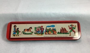 Vintage Tin Shackman NY Pencil Case W/ Pencils 1979 Made In Hong Kong - S9 - Picture 1 of 7
