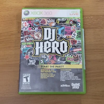 DJ Hero (Microsoft Xbox 360, 2009) With Manual -- MICROSOFT XBOX  - Image 1 of 3