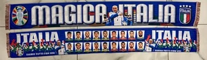 Bufanda Italia Doble Cara Tipo Satén Europeos Campeones Mundiales - Picture 1 of 1