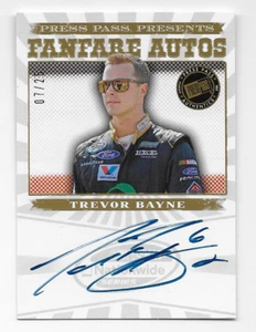 Trevor Bayne NASCAR 2013 Press Pass Fanfare auto /25 Autograph (x) - Picture 1 of 2