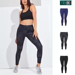 TriDri Women's Recycled Performance Full Length Lightweight Casual Leggings Gym - Picture 1 of 17