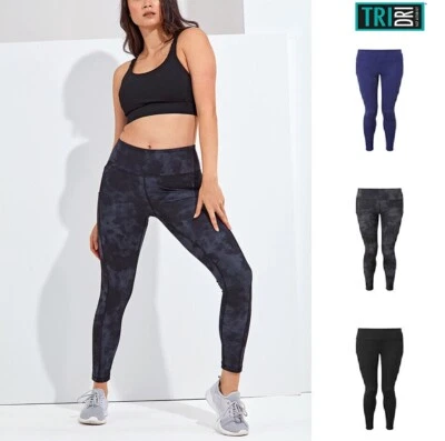 TriDri Mujer Reciclado Rendimiento Largo Completo Ligero Informal Leggings Gimnasio Foto 1 de 4