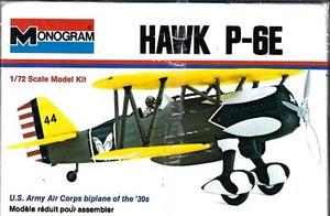 Monogramma MISB vintage 1/72 Curtiss P-6E HAWK Pursuit Fighter - Foto 1 di 18