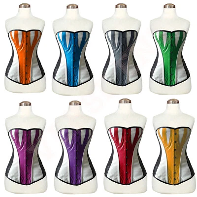 Corsés de cuero de entrenamiento de cintura con forma de cuerpo deshuesado de acero de alta resistencia para mujeres Foto 1 de 2