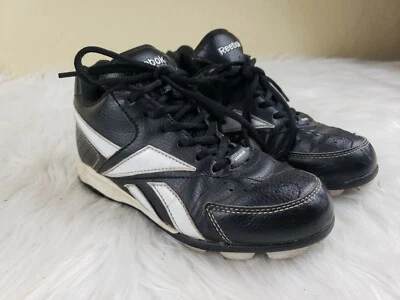  Botines de fútbol Reebok niños de cuero negro talla 3,5 Foto 1 de 4