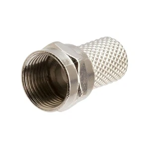 F Type Male Twist On Connector For RG6 Coax Coaxial Cable TV Antenna Satellite - Picture 1 of 2