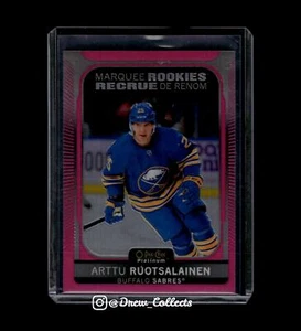 2021-22 O-Pee-Chee Platinum #219 Arttu Ruotsalainen Sabres Matte Pink - Picture 1 of 2